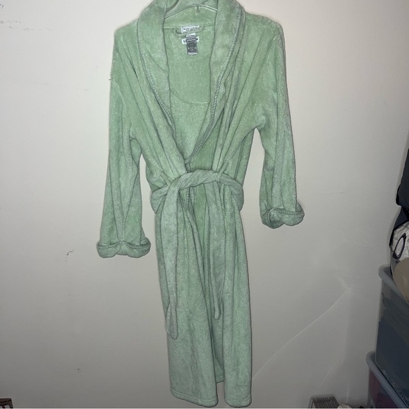 Ann Lewin New York Robe Light Green with Belt Size Small - Picture 7 of 7